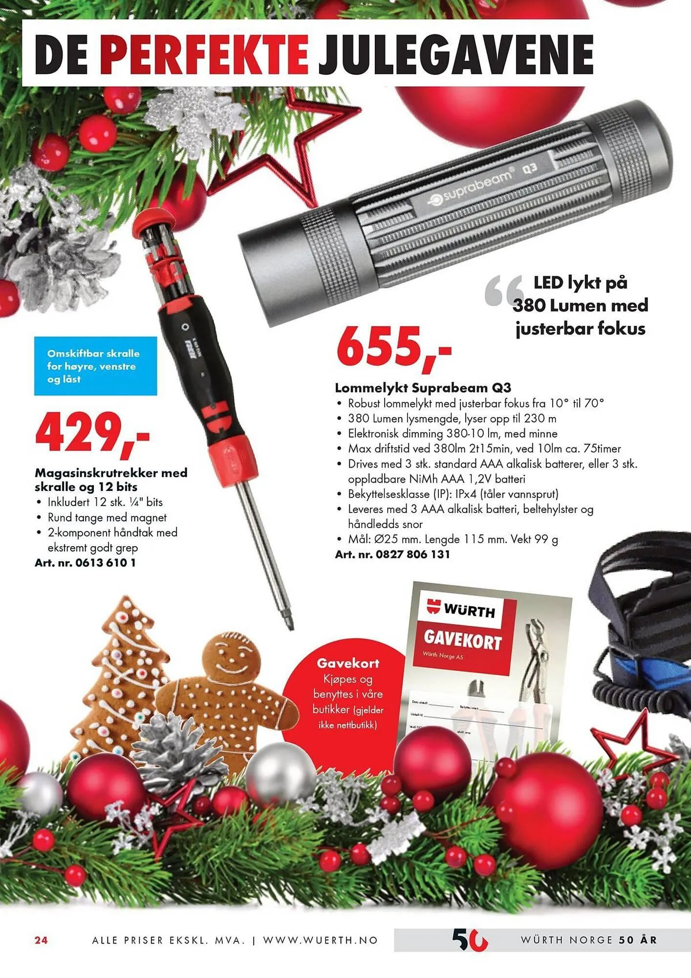 Würth Kundeavis fra 6. desember til 31. desember 2023 - kundeavisside 24