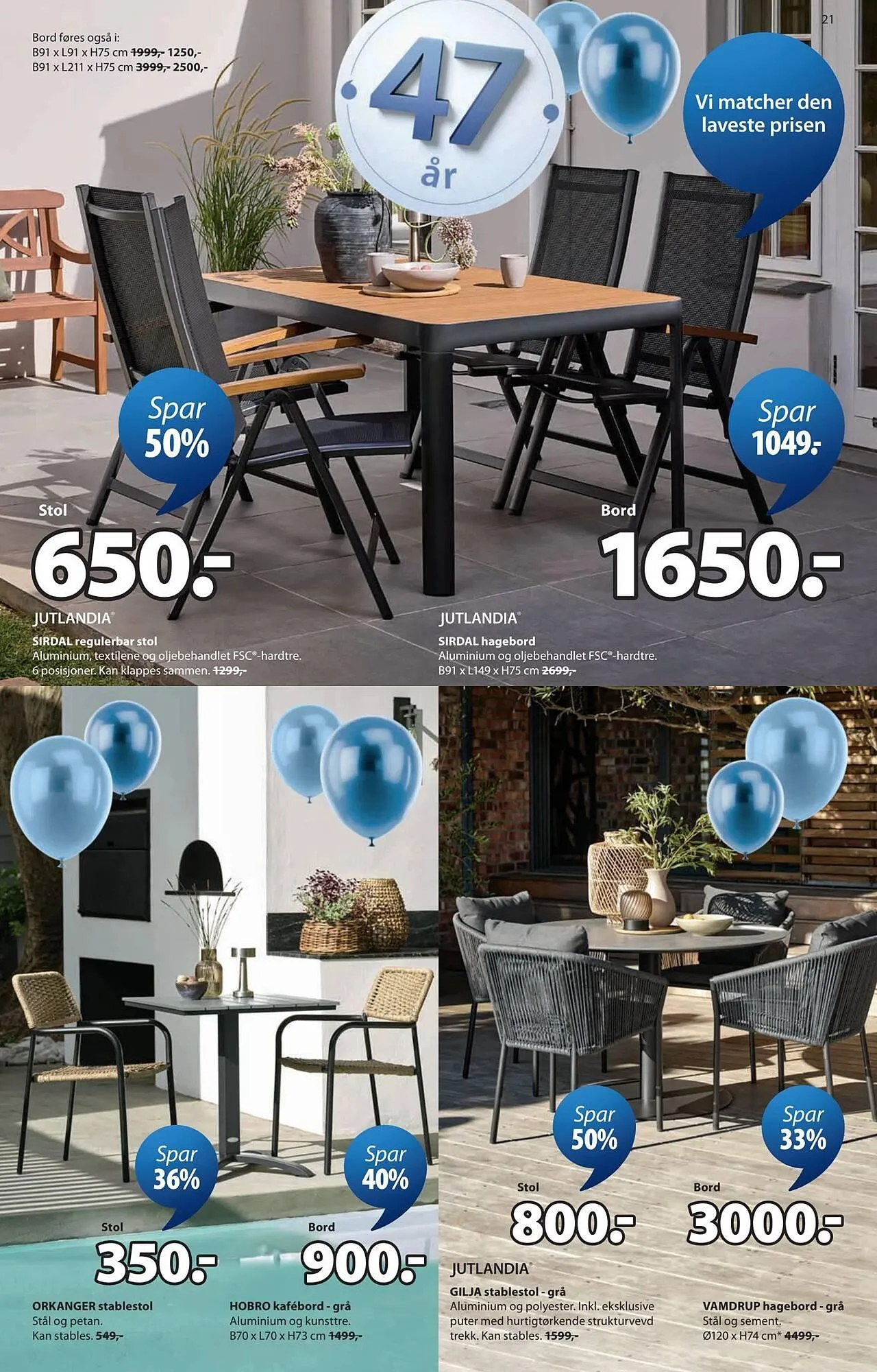 JYSK kundeavis fra 13. april til 19. april 2026 - kundeavisside 21