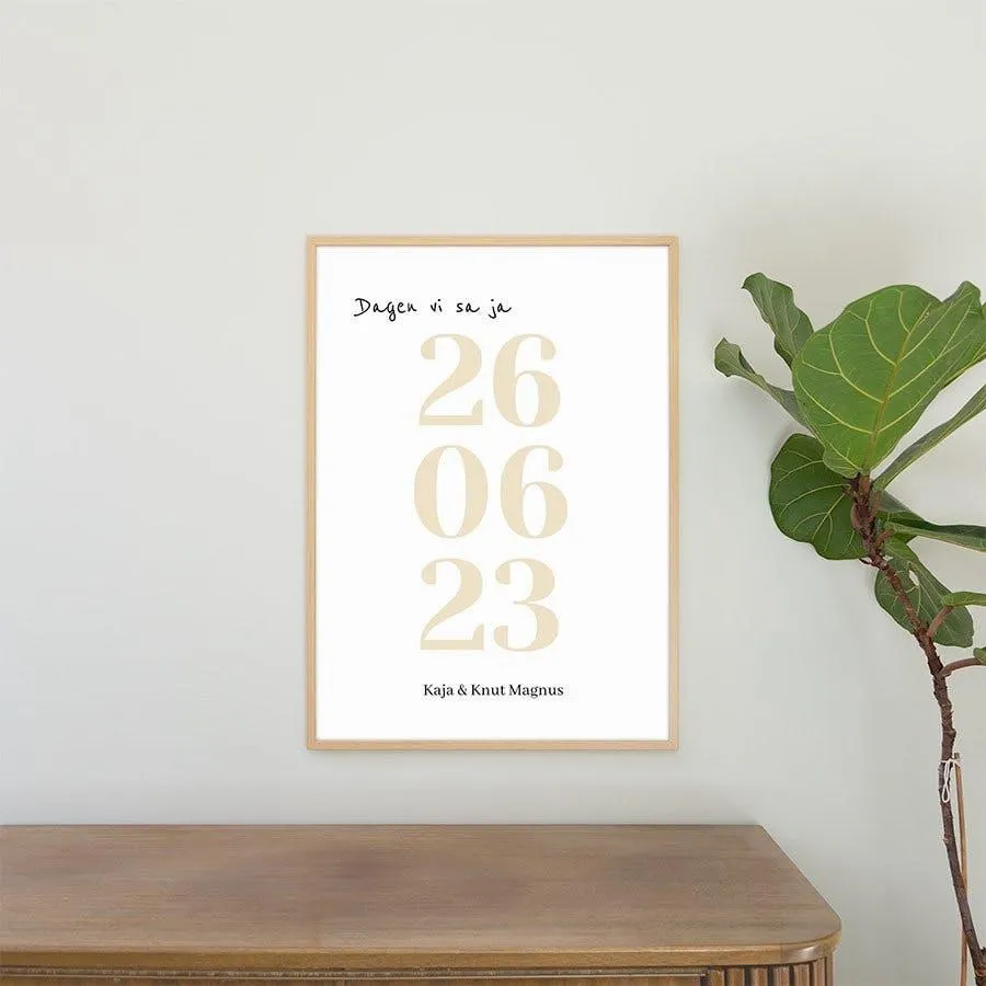 Personlig plakat | Påminnelse | 50x70cm