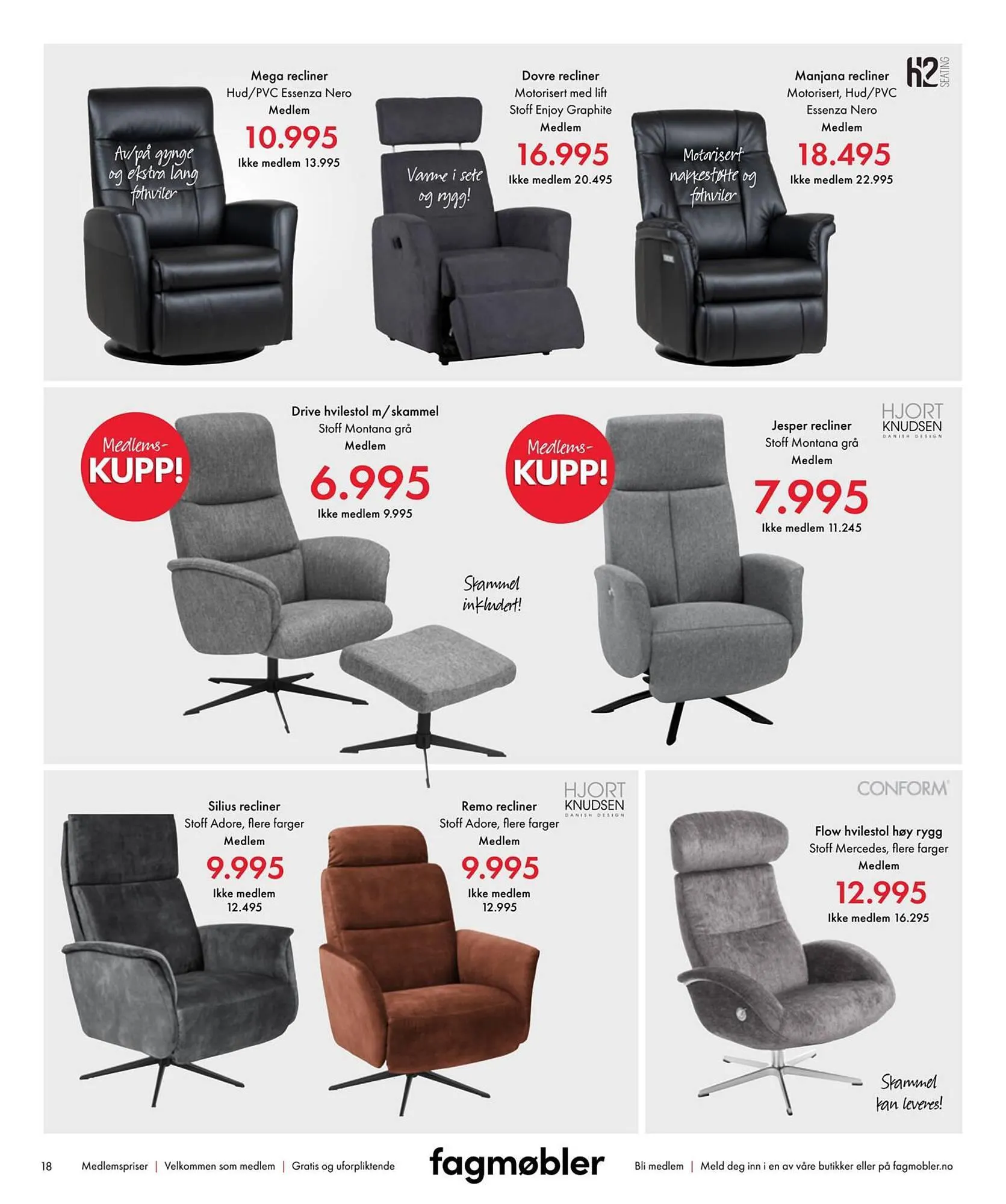 Fagmøbler Kundeavis fra 30. september til 31. oktober 2023 - kundeavisside 18
