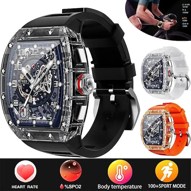 iMosi WS-6 Reloj inteligente 1.86 pulgada Smartwatch Reloj elegante Bluetooth Monitoreo de temperatura Podómetro Recordatorio de Llamadas Compatible con Android iOS Mujer Hombre Larga espera Llamadas