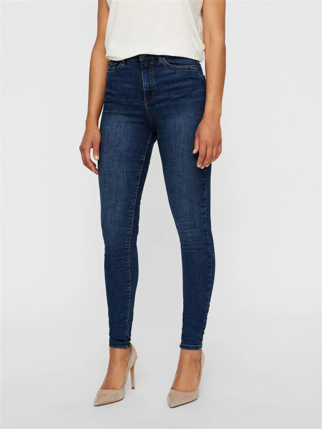 VMSOPHIA Høyt snitt Skinny Fit Jeans