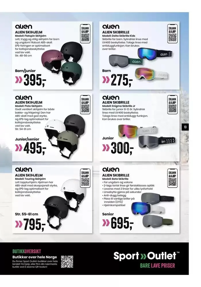 Folder Sport Outlet fra 21. februar til 7. mars 2025 - kundeavisside 13