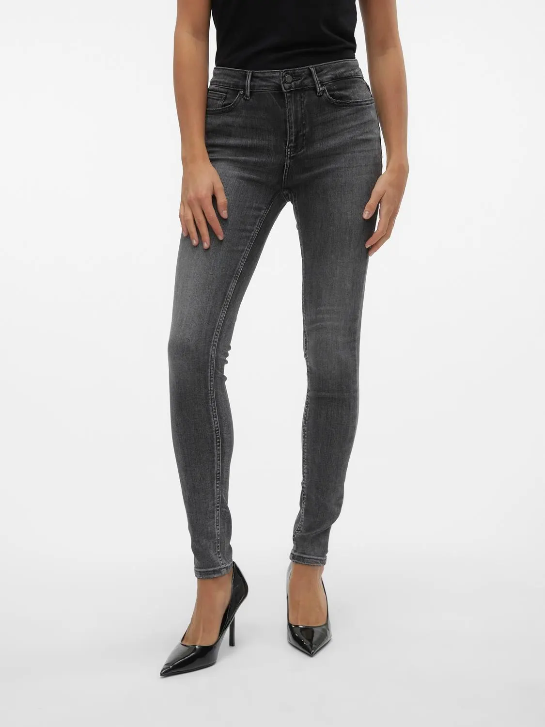VMFLASH Middels høyt snitt Skinny Fit Jeans