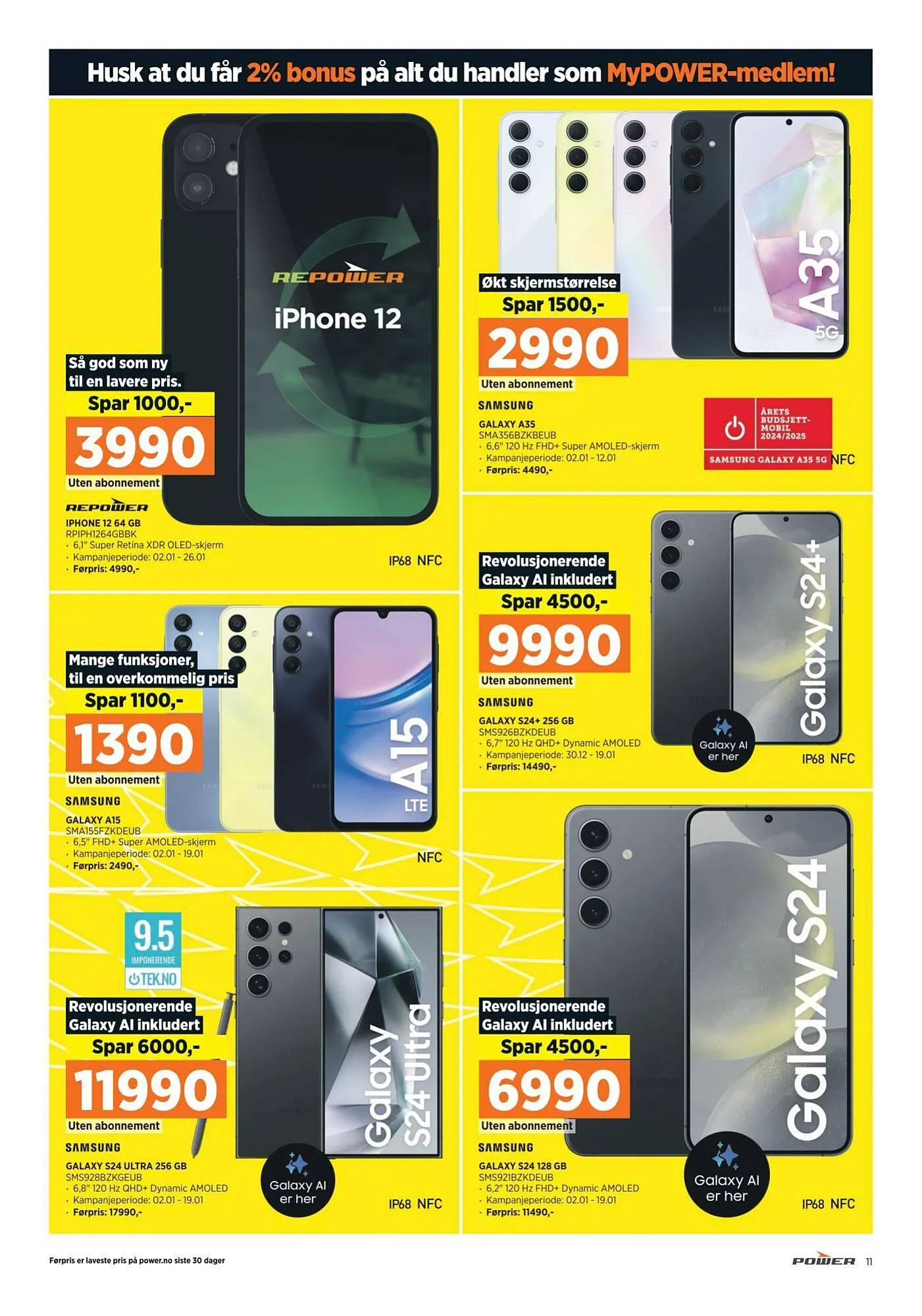 POWER Kundeavis fra 5. januar til 12. januar 2025 - kundeavisside 11