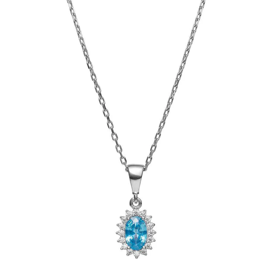 Halssmykke 375 Hvitt Gull