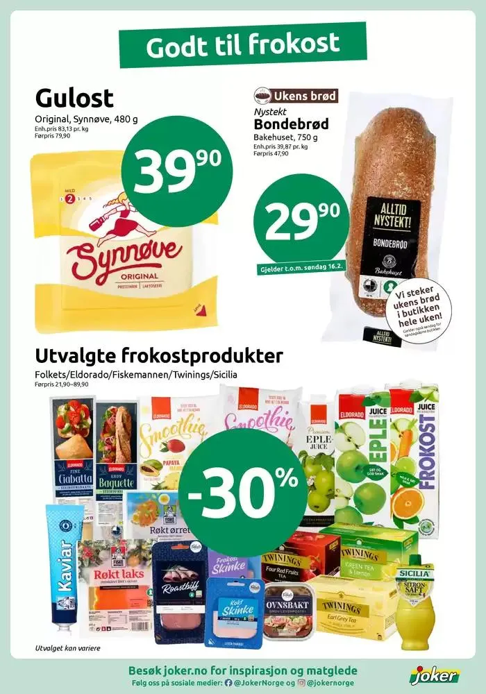 Joker Kundeavis fra 3. februar til 17. februar 2025 - kundeavisside 9