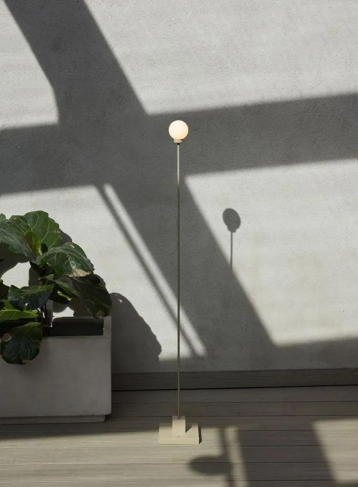 Snowball oppladbar gulvlampe H122 - gråbeige