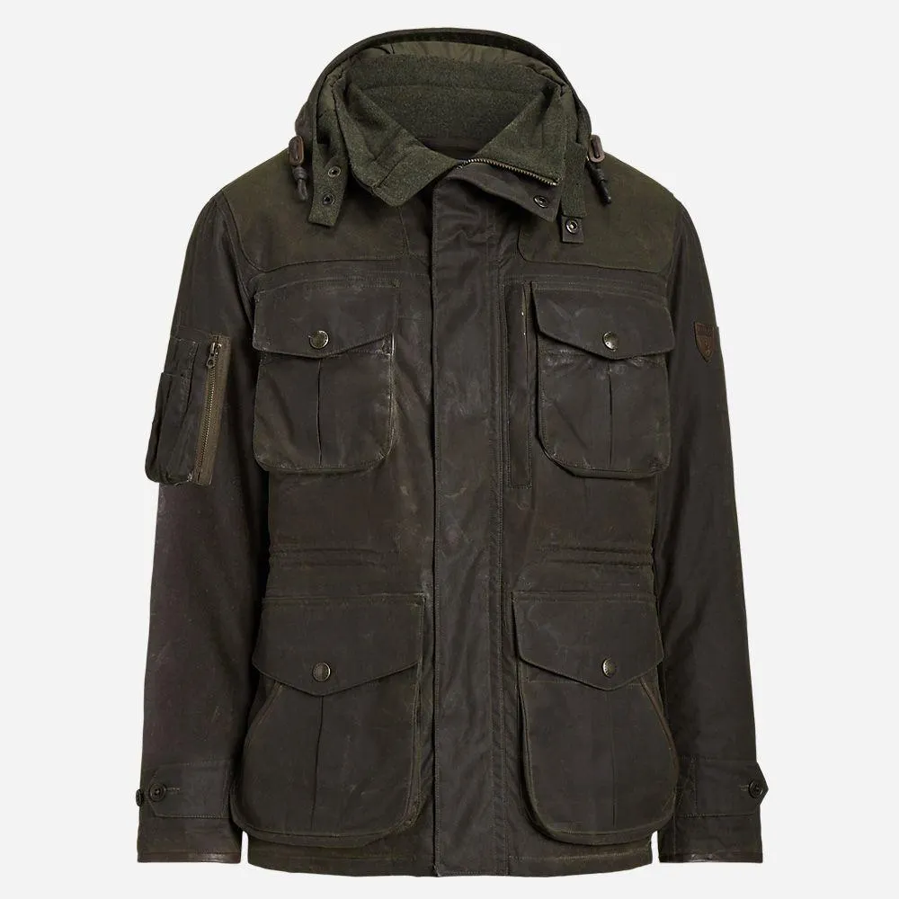 Oilcloth Down Jacket - Company Olive