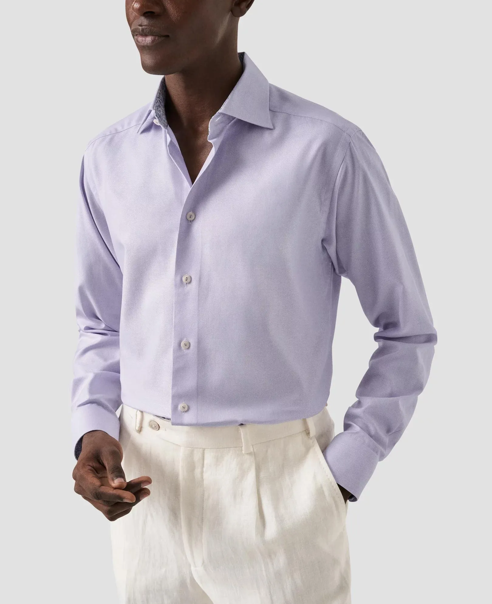 Light Purple Cotton & TENCEL™ Lyocell Shirt