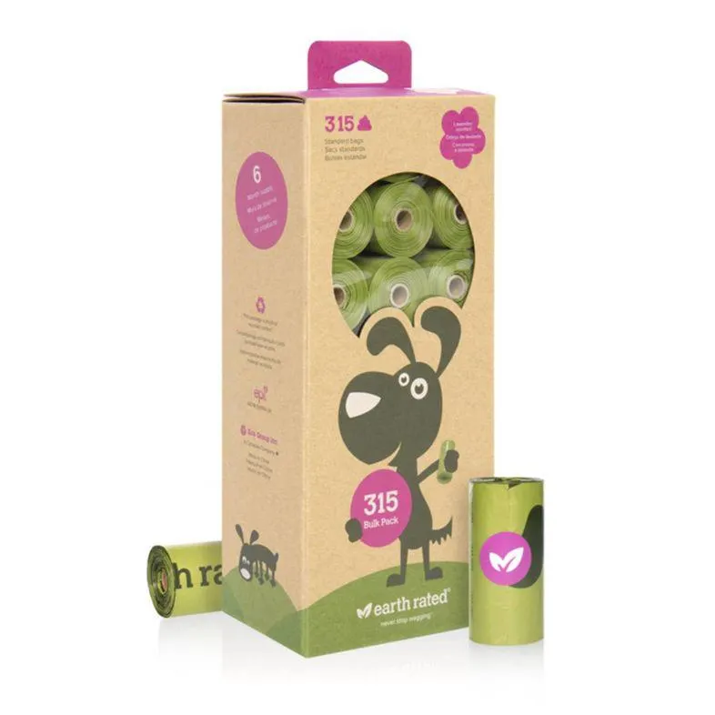 315 Biodegradable Bags 21 Refill Rolls Lavender-scented