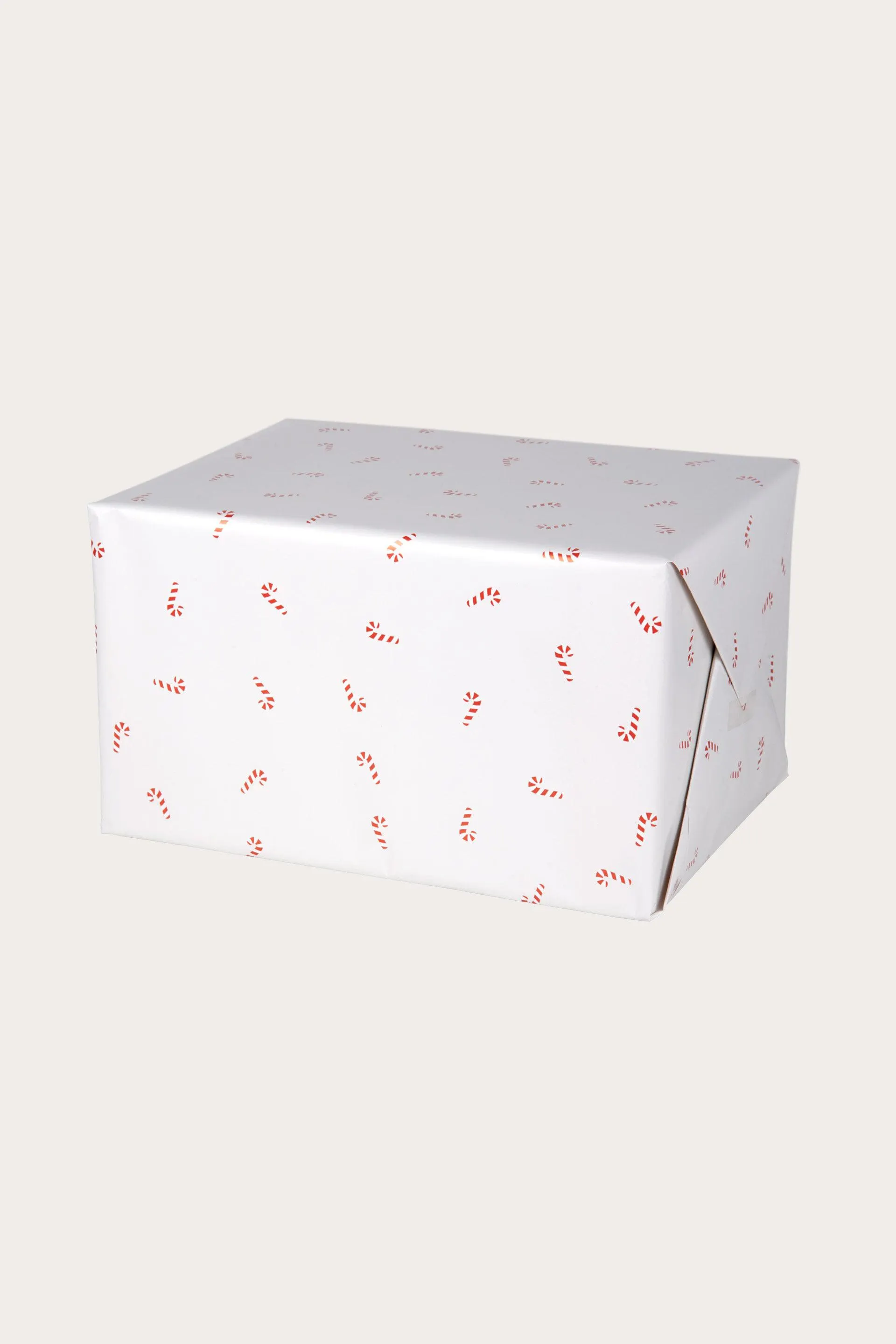 Gavepapir CANDY CANE vit