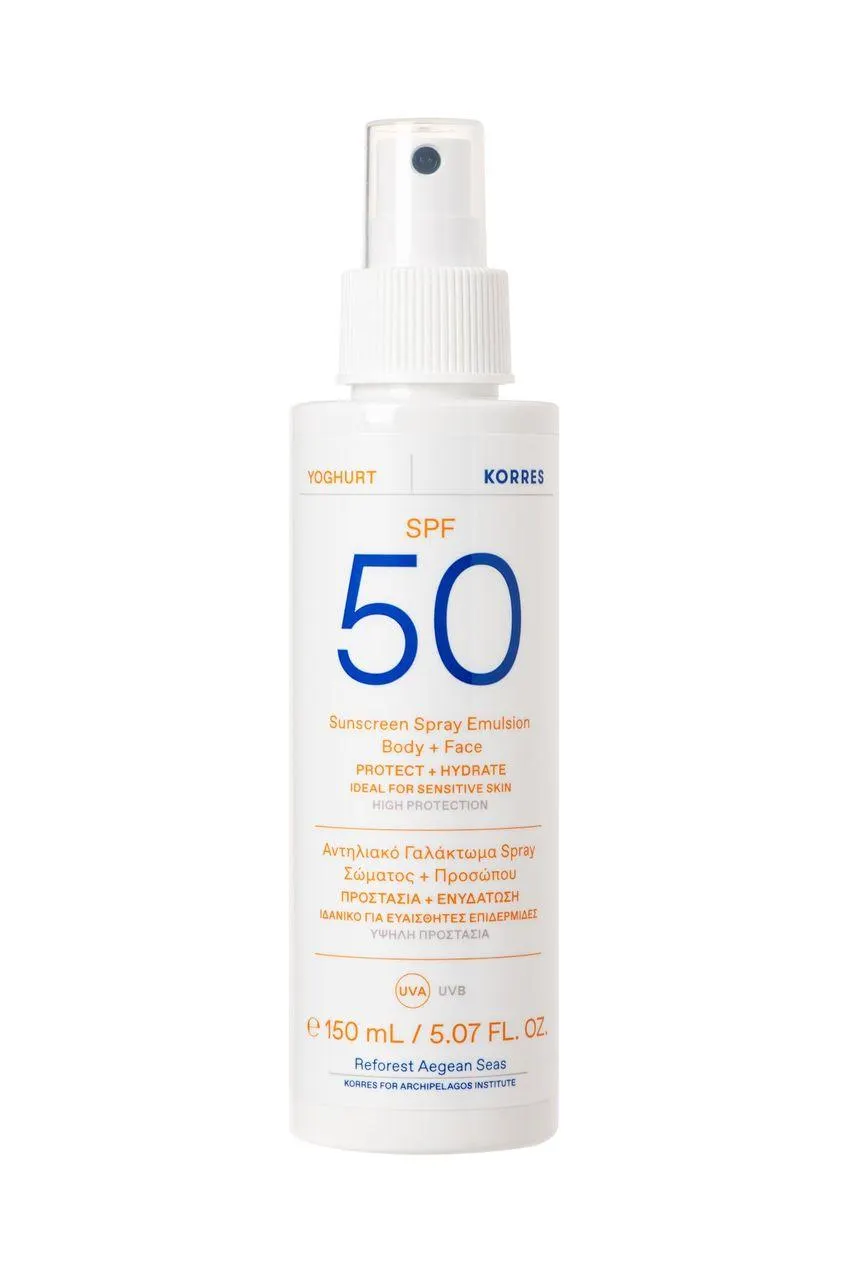Korres Yoghurt Face&Body Spray SPF50 150ml Transparent