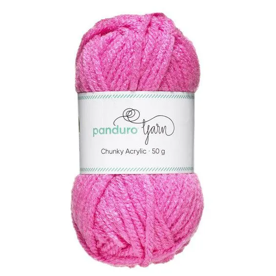 Garn Chunky Acrylic 50 g rosa