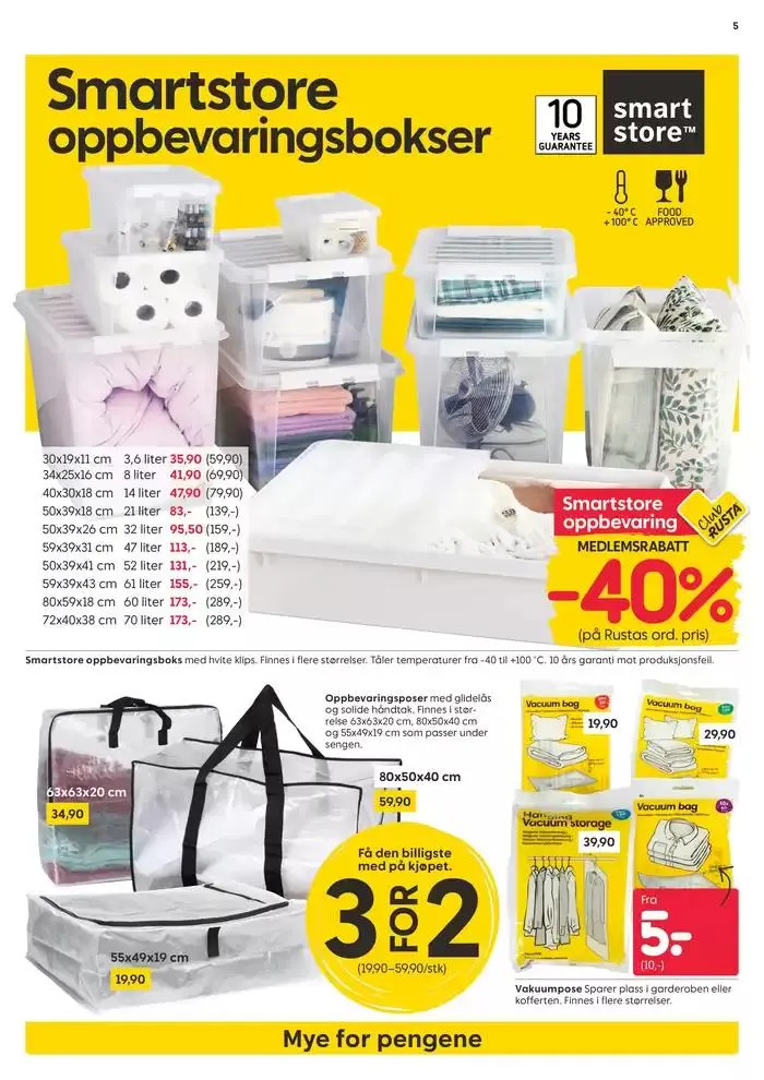 Rusta Kundeavis fra 30. desember til 13. januar 2025 - kundeavisside 5