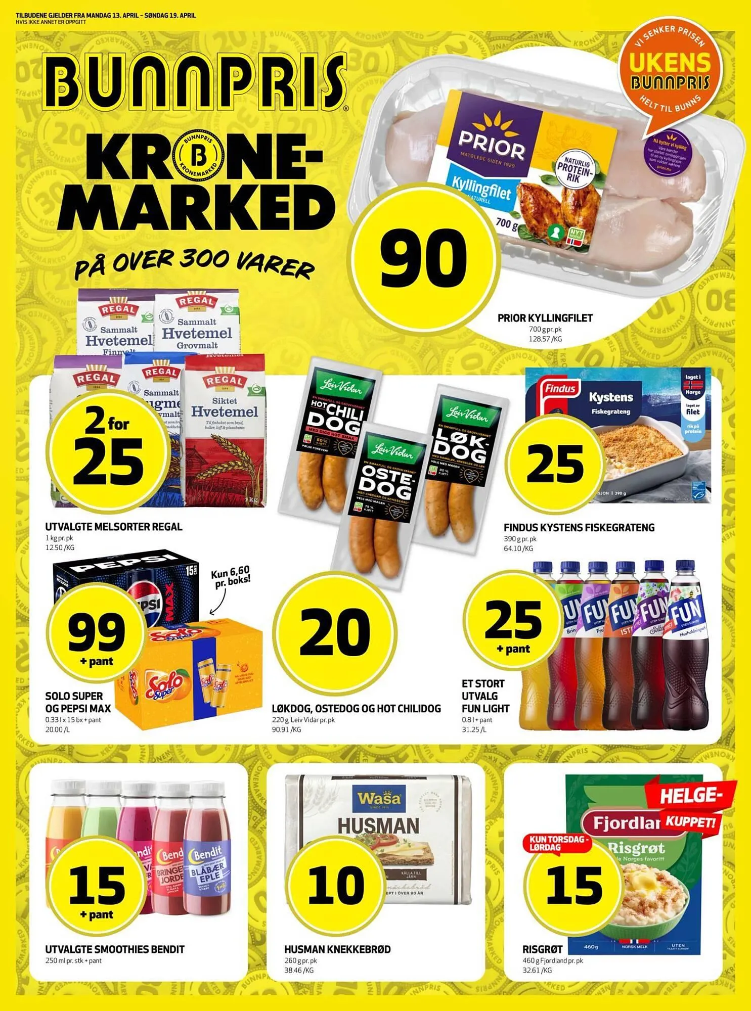 Bunnpris kundeavis fra 13. april til 20. april 2026 - kundeavisside 1
