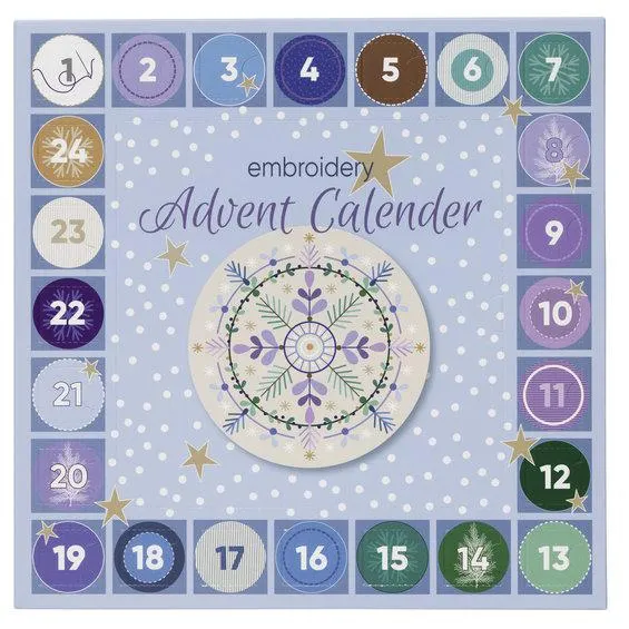 Adventskalender broderikit – alt for å brodere hver dag frem til julaften