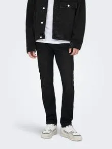 ONSLOOM Middels høyt snitt Slim Fit Jeans