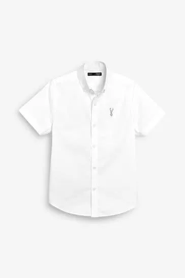 Short Sleeve Cotton Rich Oxford Shirt (3-16yrs)
