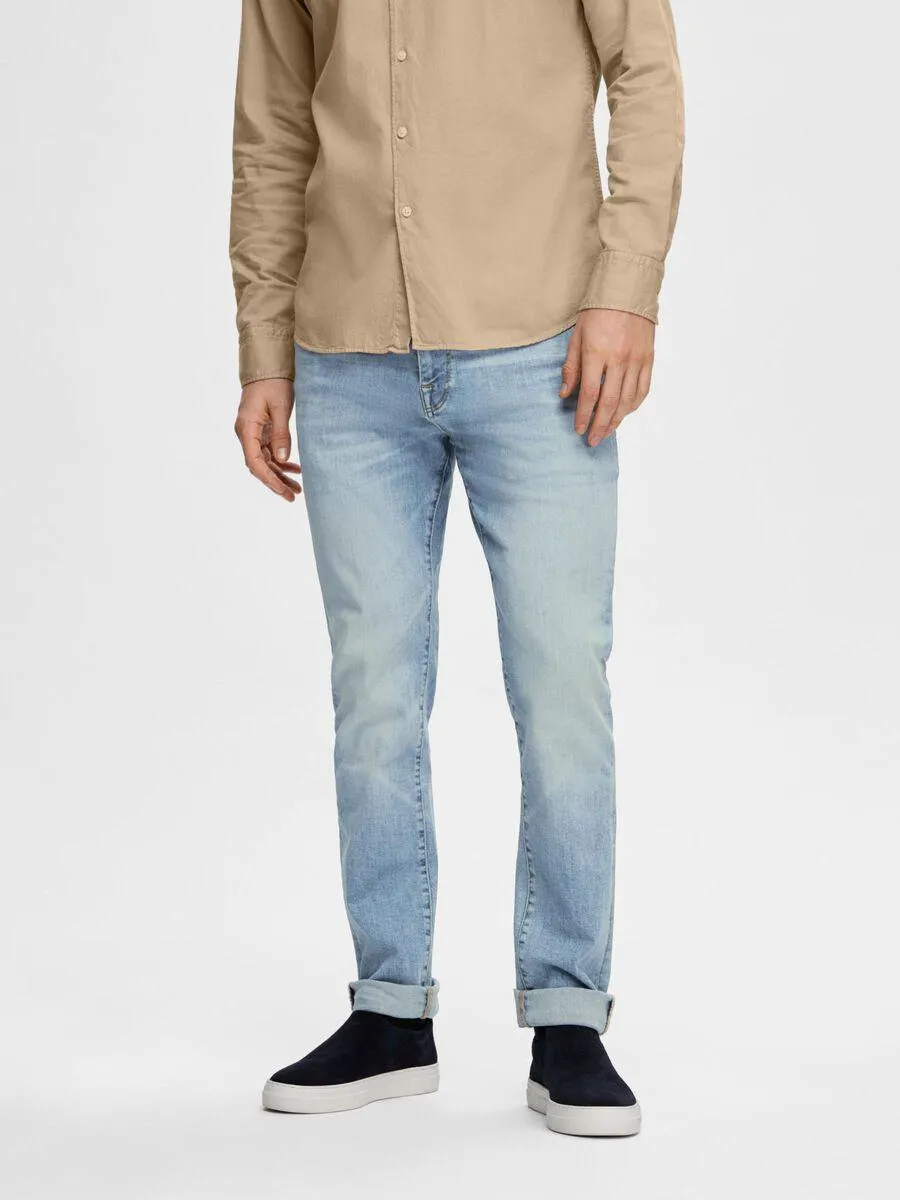 175 SLIM FIT LIGHT WASH JEANS