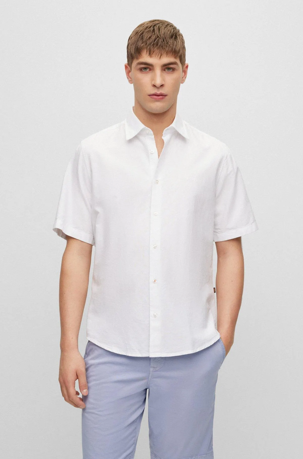 Regular-fit shirt in Oxford cotton