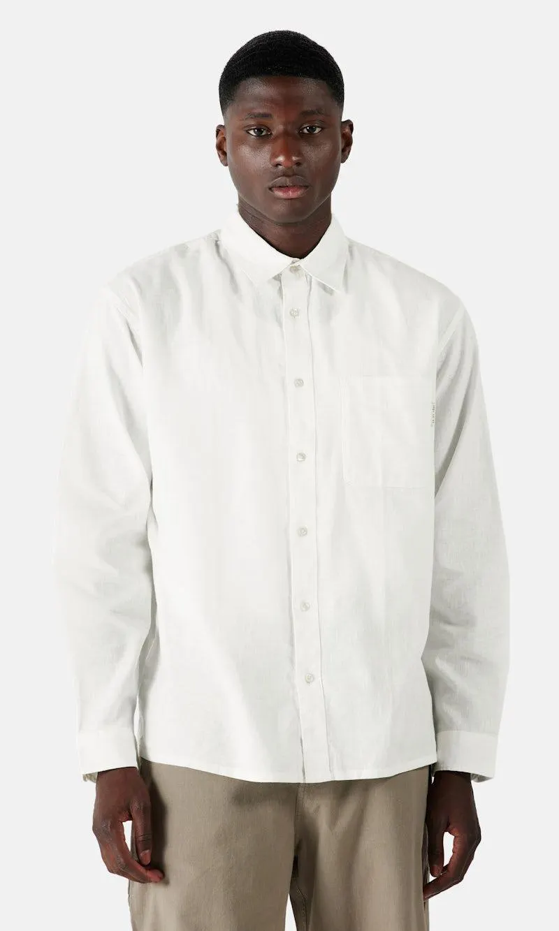 Langermet linskjorte