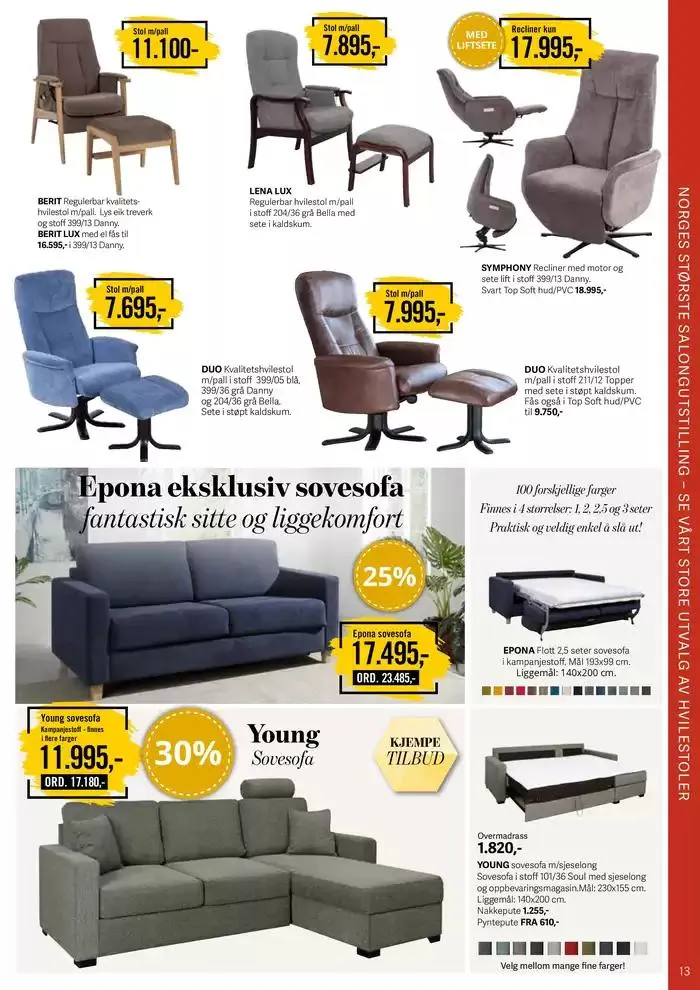 Gratis frakt og montering fra 28. februar til 14. mars 2025 - kundeavisside 13