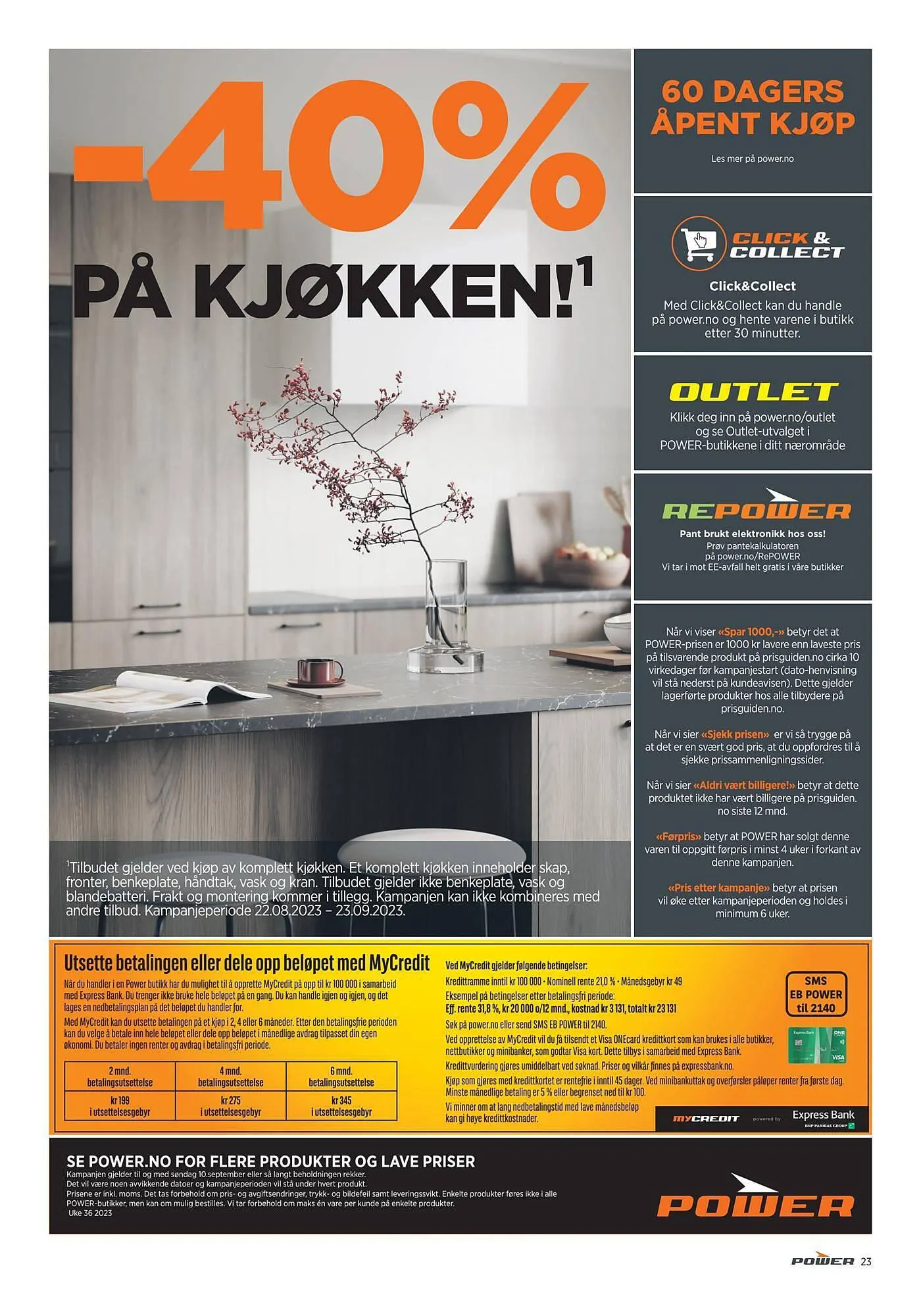 POWER Kundeavis fra 3. september til 10. september 2023 - kundeavisside 23