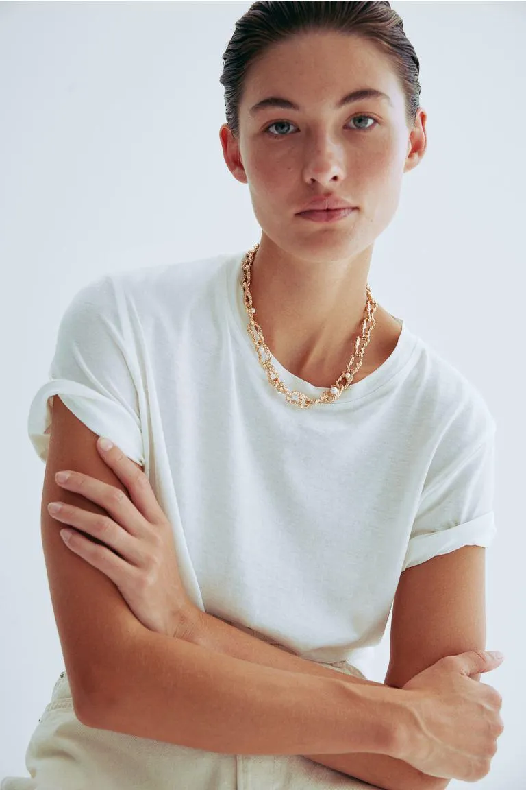 Halssmykke med perle