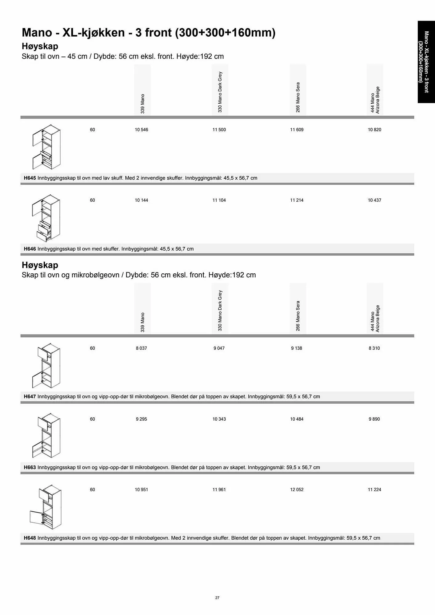 Kvik Kjøkken Kundeavis fra 11. september til 11. oktober 2023 - kundeavisside 27