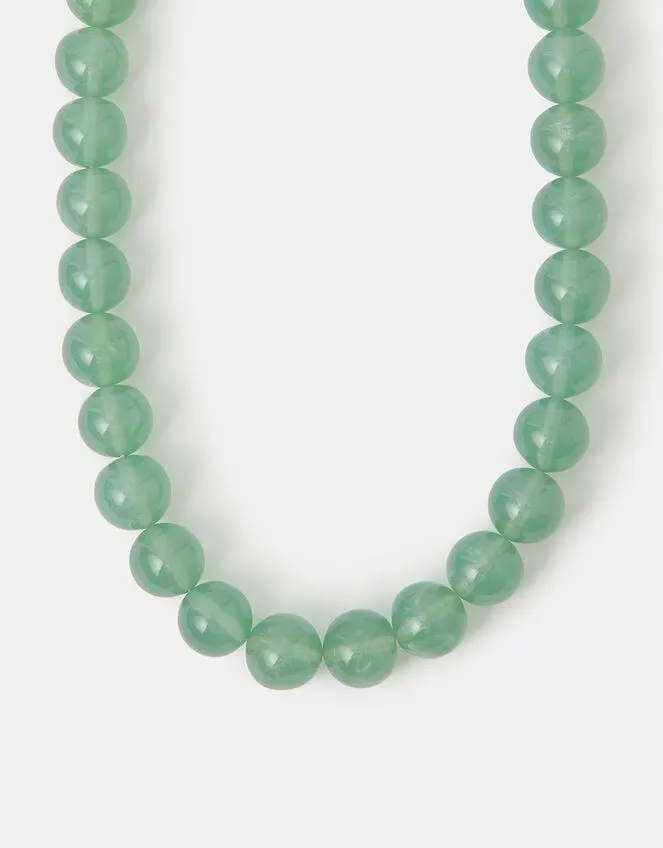 Resin Orb Bead Necklace