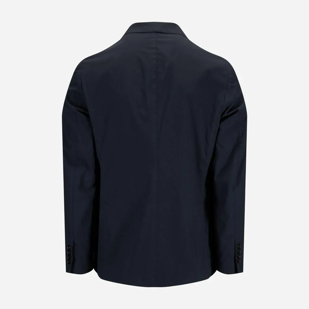 Formal Cotton Jacket - Navy Solid