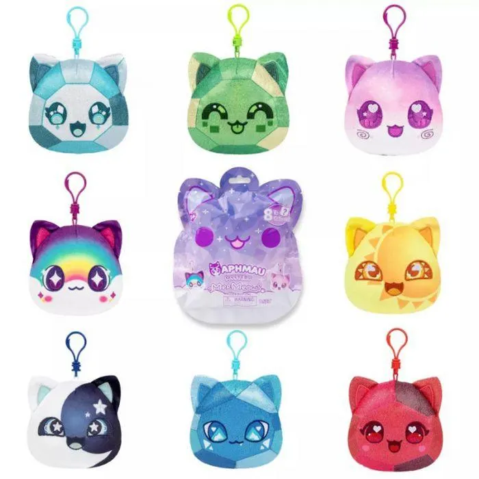 Aphmau MeeMeows Mystery Catface Plysj Clip-Ons - Celestial