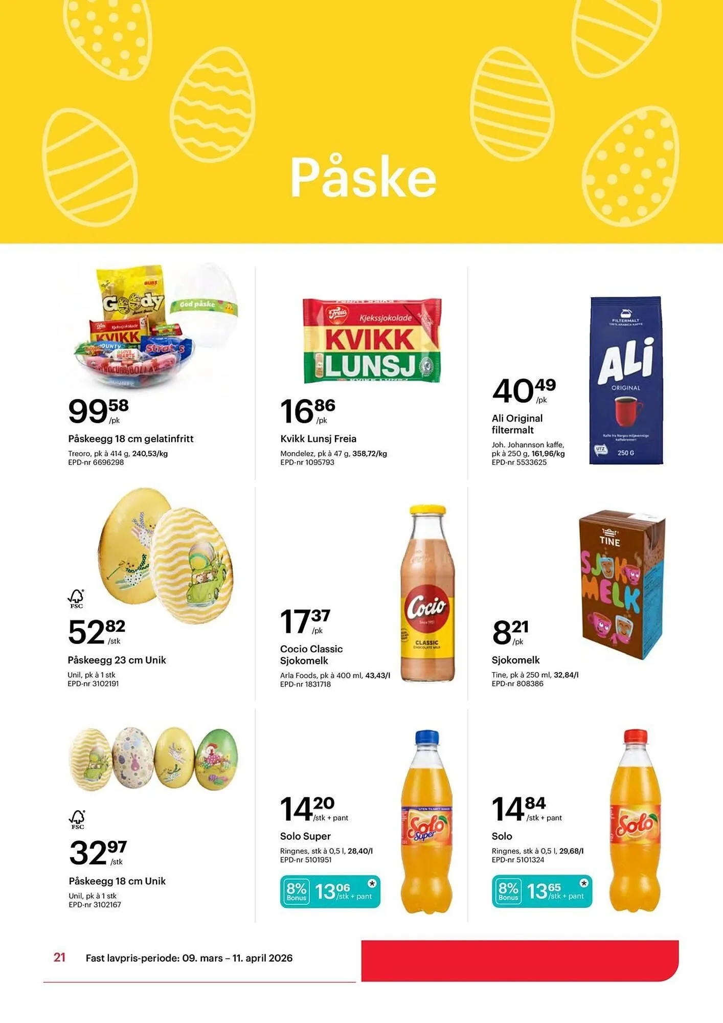 Storcash kundeavis fra 9. mars til 11. april 2026 - kundeavisside 21