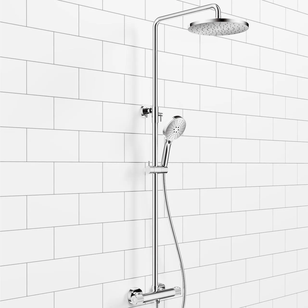 Celeste stoke 250 dusjsett krom m/dusjtermostat