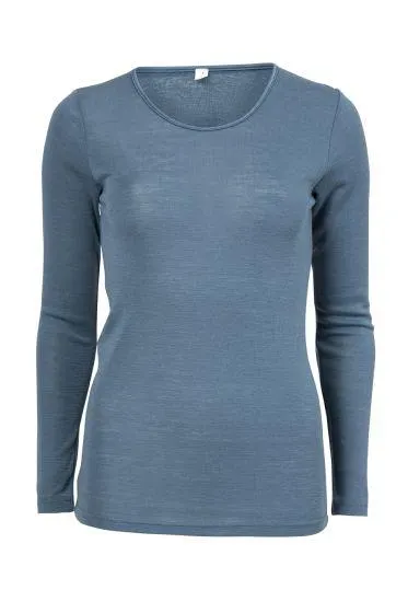 Langermet trøye med silkekant