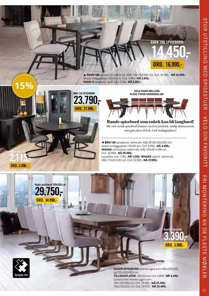 Gratis frakt og montering fra 28. februar til 14. mars 2025 - kundeavisside 25