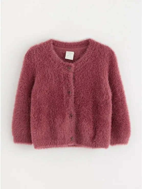 Fluffy strikket cardigan