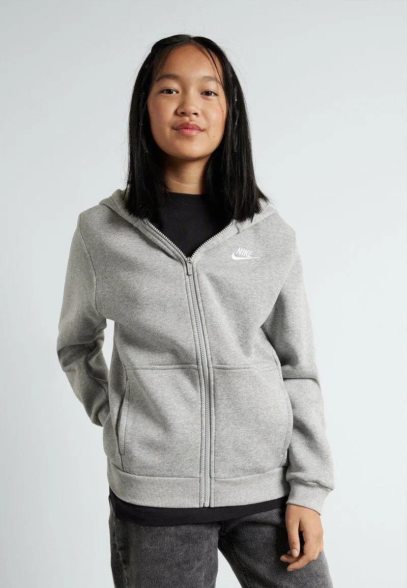 SPORTSWEAR CLUB FLEECE UNISEX - Sweatjakke - dark grey heather/base grey/white