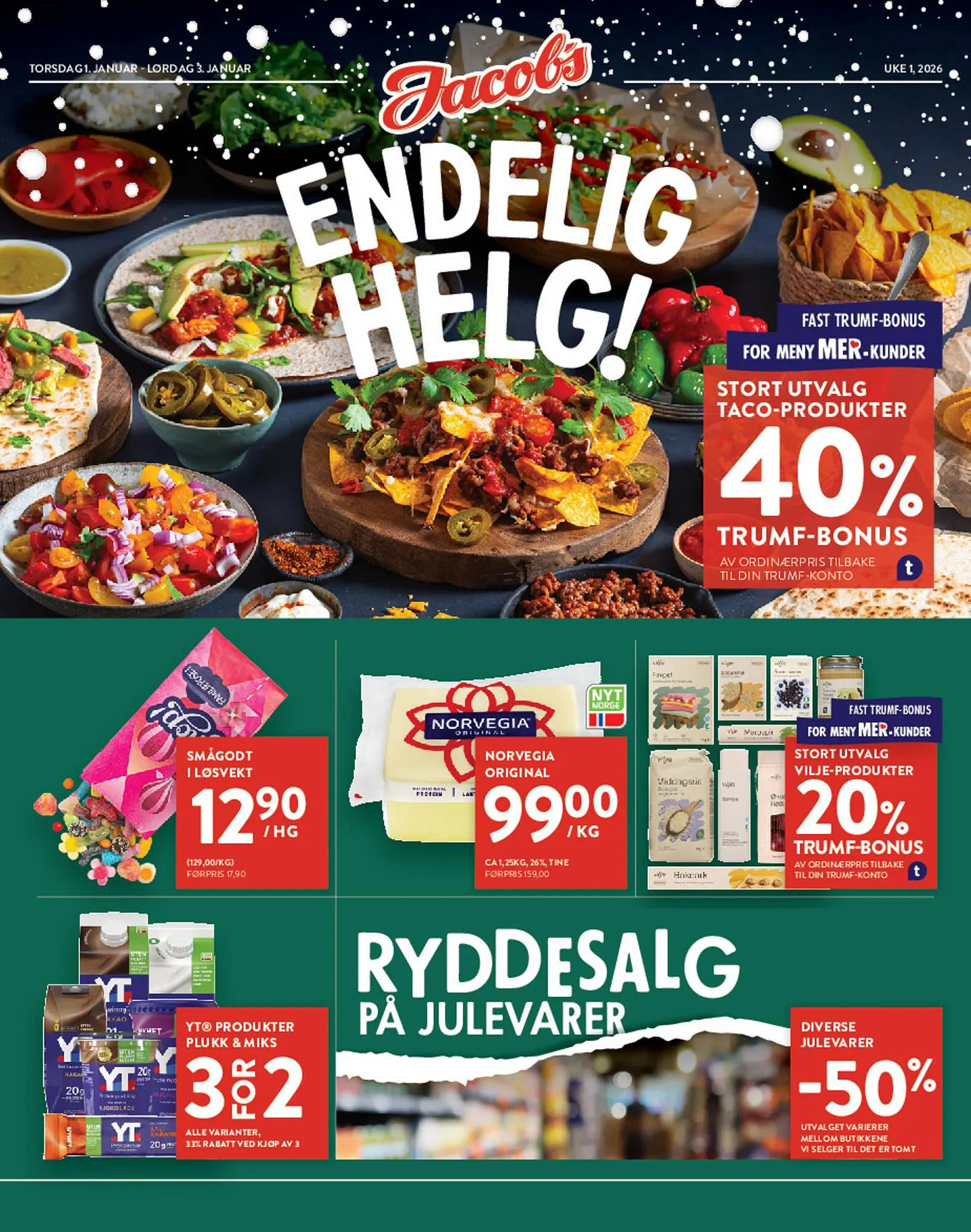 Jacobs kundeavis fra 5. januar til 10. januar 2026 - kundeavisside 1