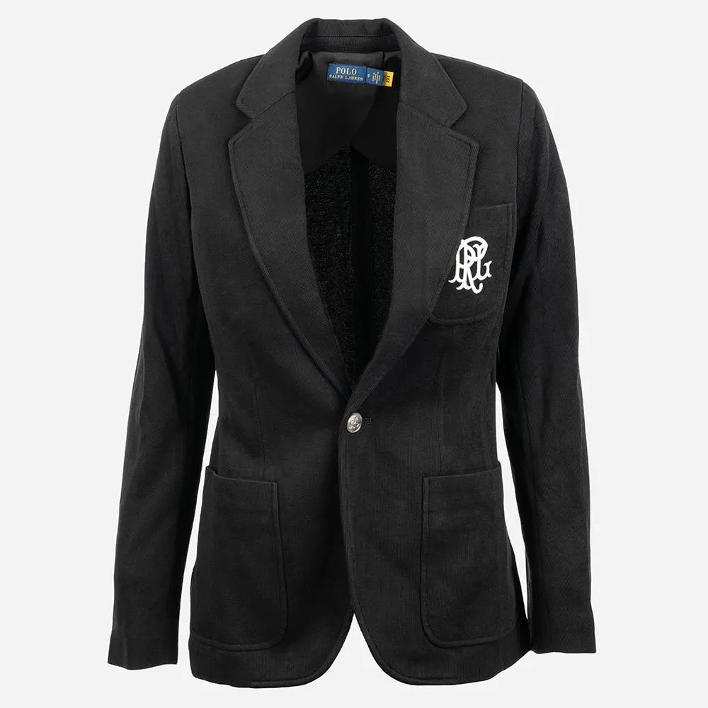 Double Knit Jacquard Blazer - Polo Black