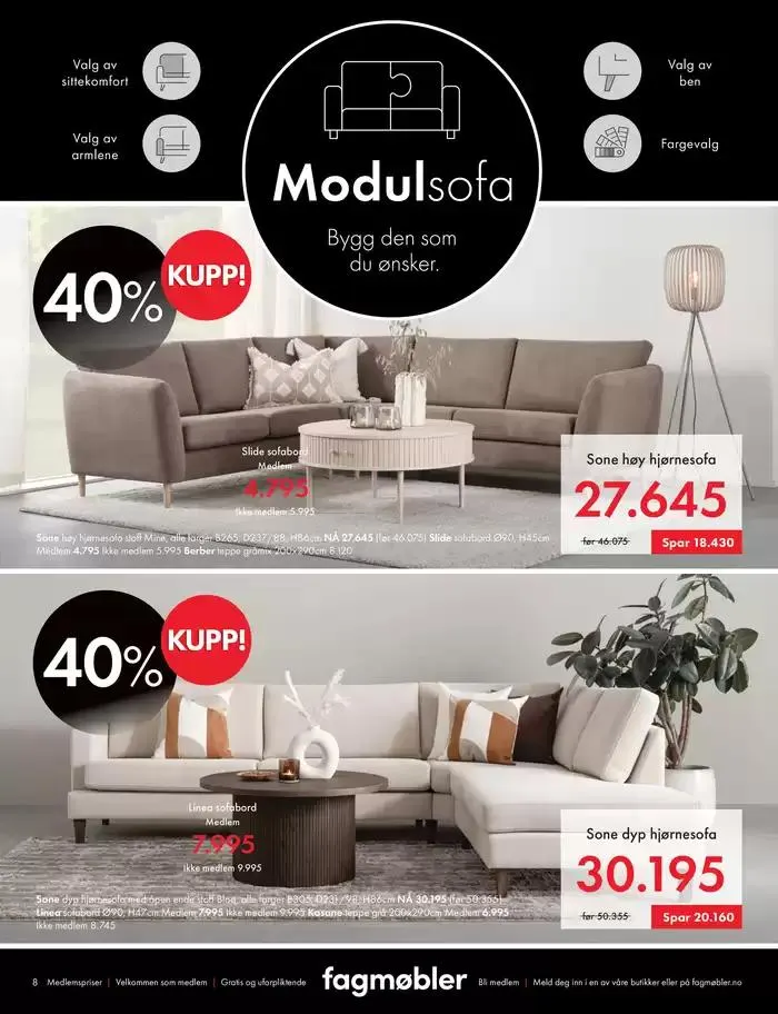 Fagmøbler Kundeavis fra 1. februar til 15. februar 2025 - kundeavisside 8