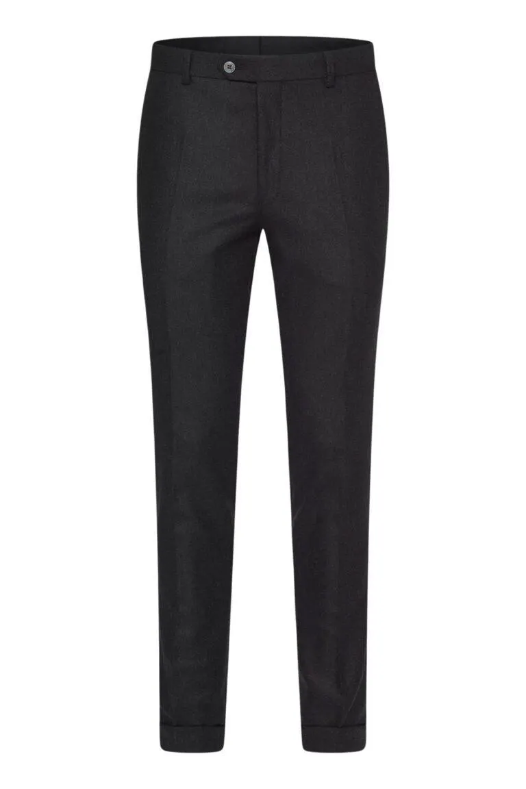 Denz Flannel Trousers – Mørk Brun