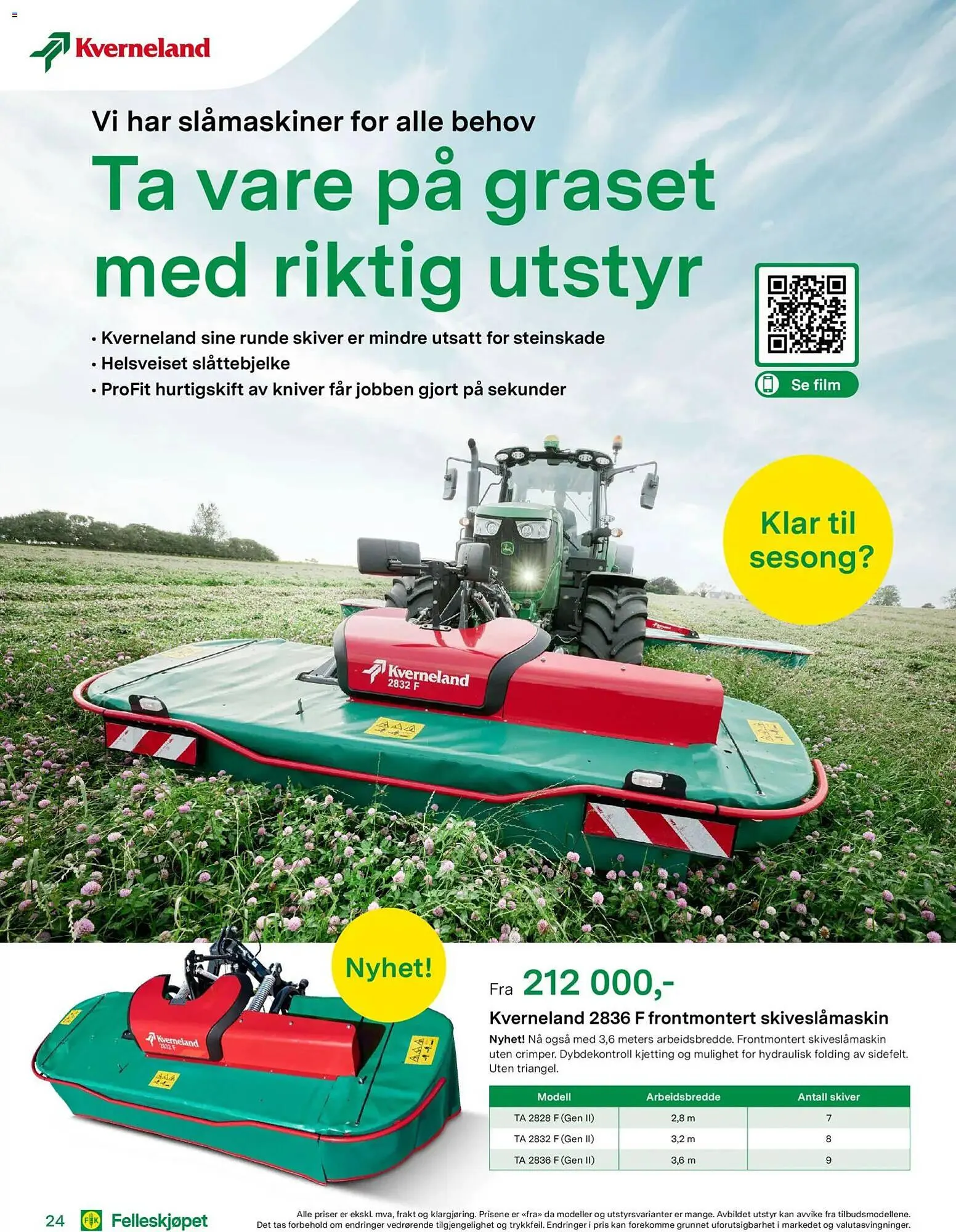 Felleskjøpet kundeavis fra 15. april til 3. januar 2027 - kundeavisside 24