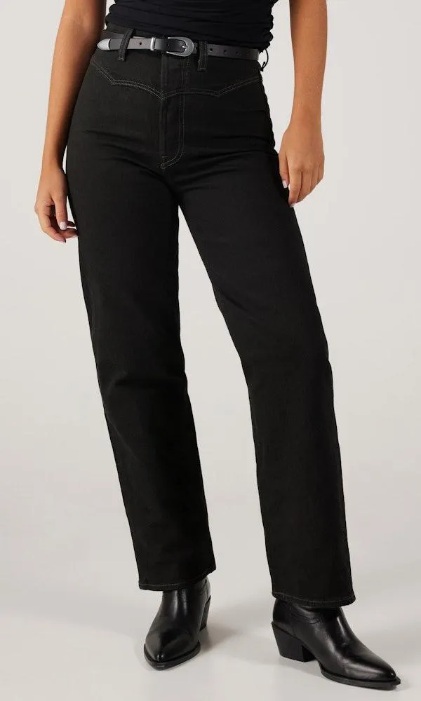 Ribcage Western Yoke Svart Jeans