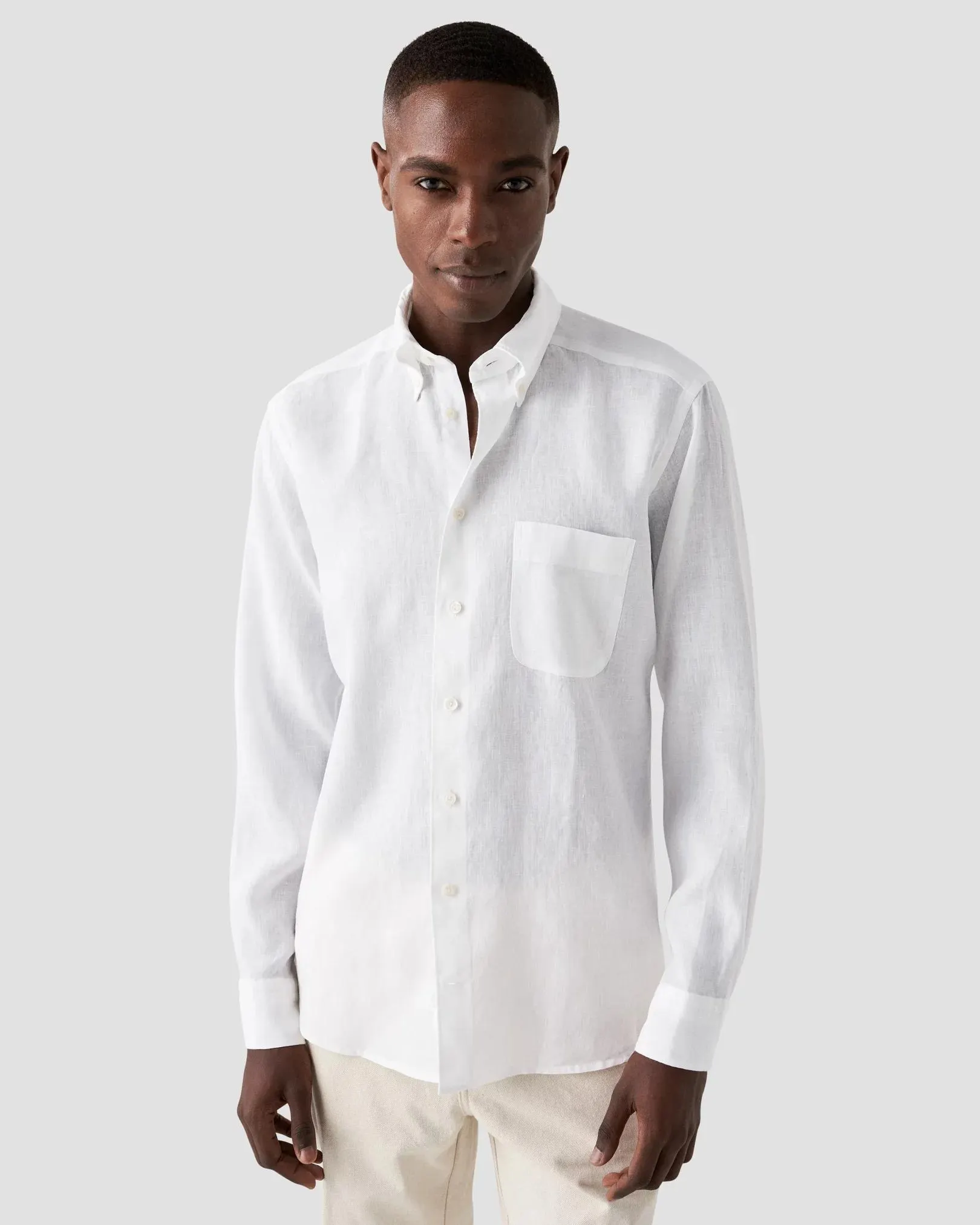 White Linen Shirt - Button Down