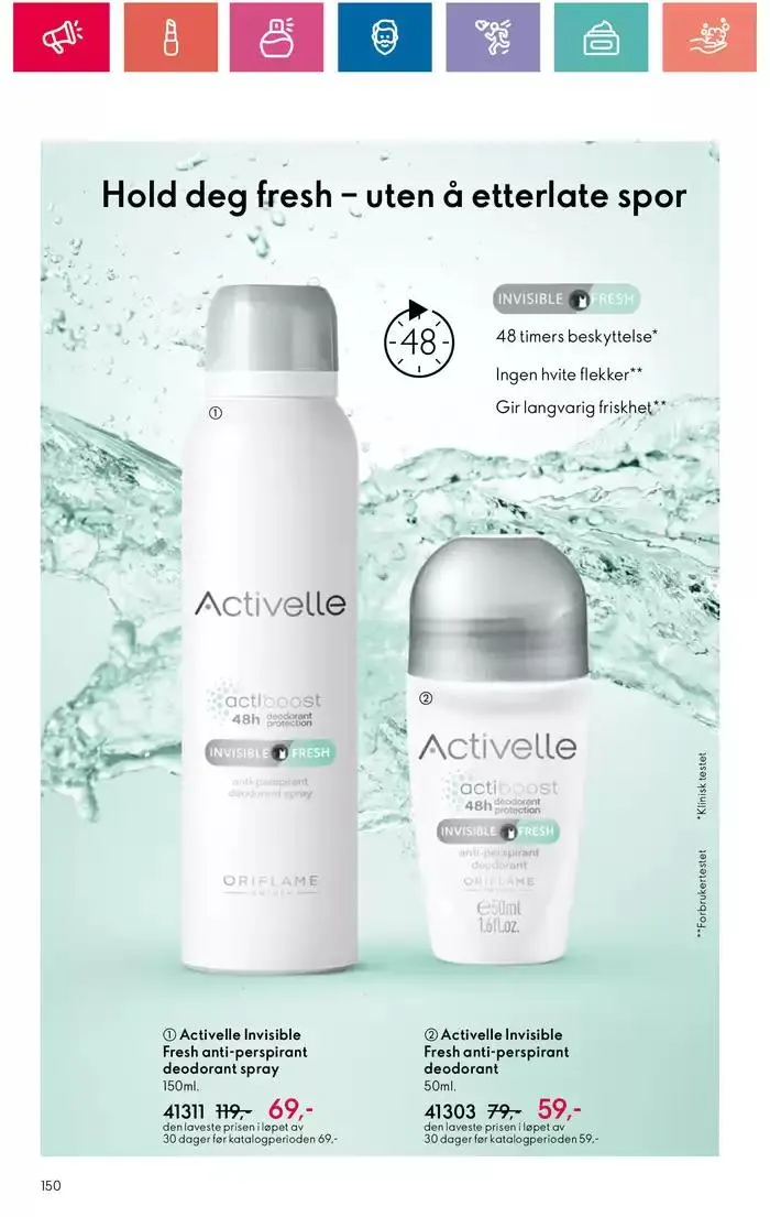 ORIFLAME Kundeavis fra 26. oktober til 9. november 2024 - kundeavisside 150