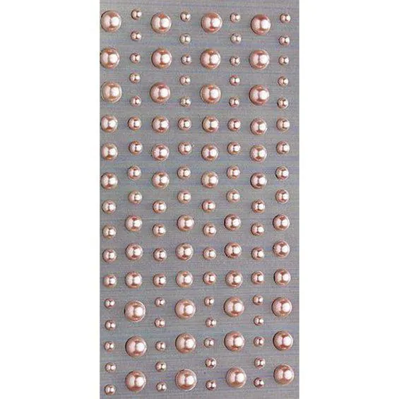 Pearl stickers Rosa 120 stk