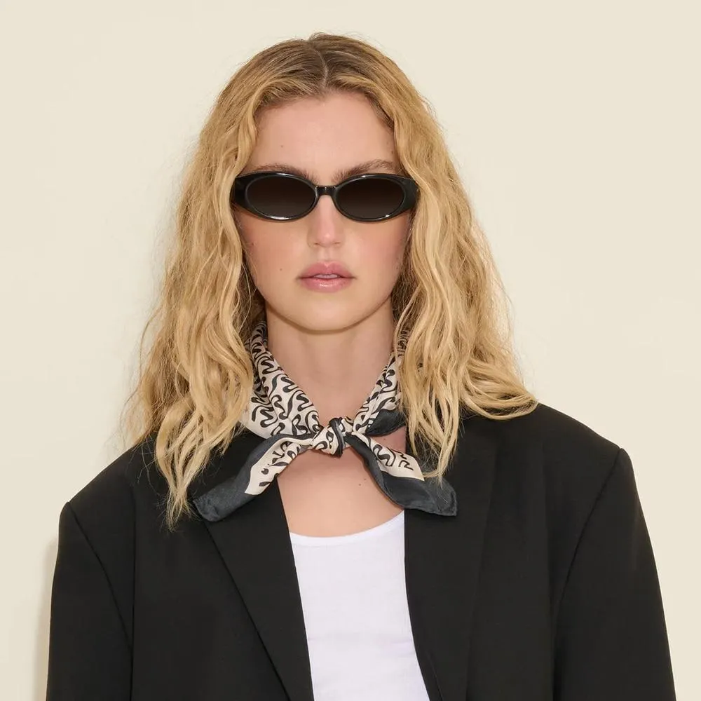 Fine Scarf Monogram - Black Mix