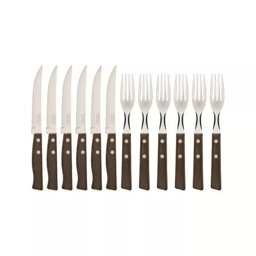 Tramontina Biffbestikk 12deler Tre
